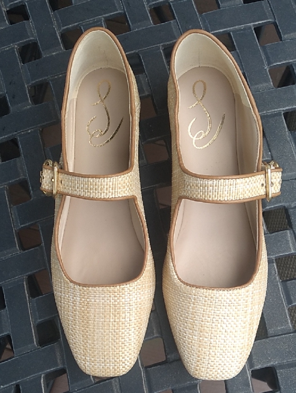 Sam Edelman Raffia Mary Janes